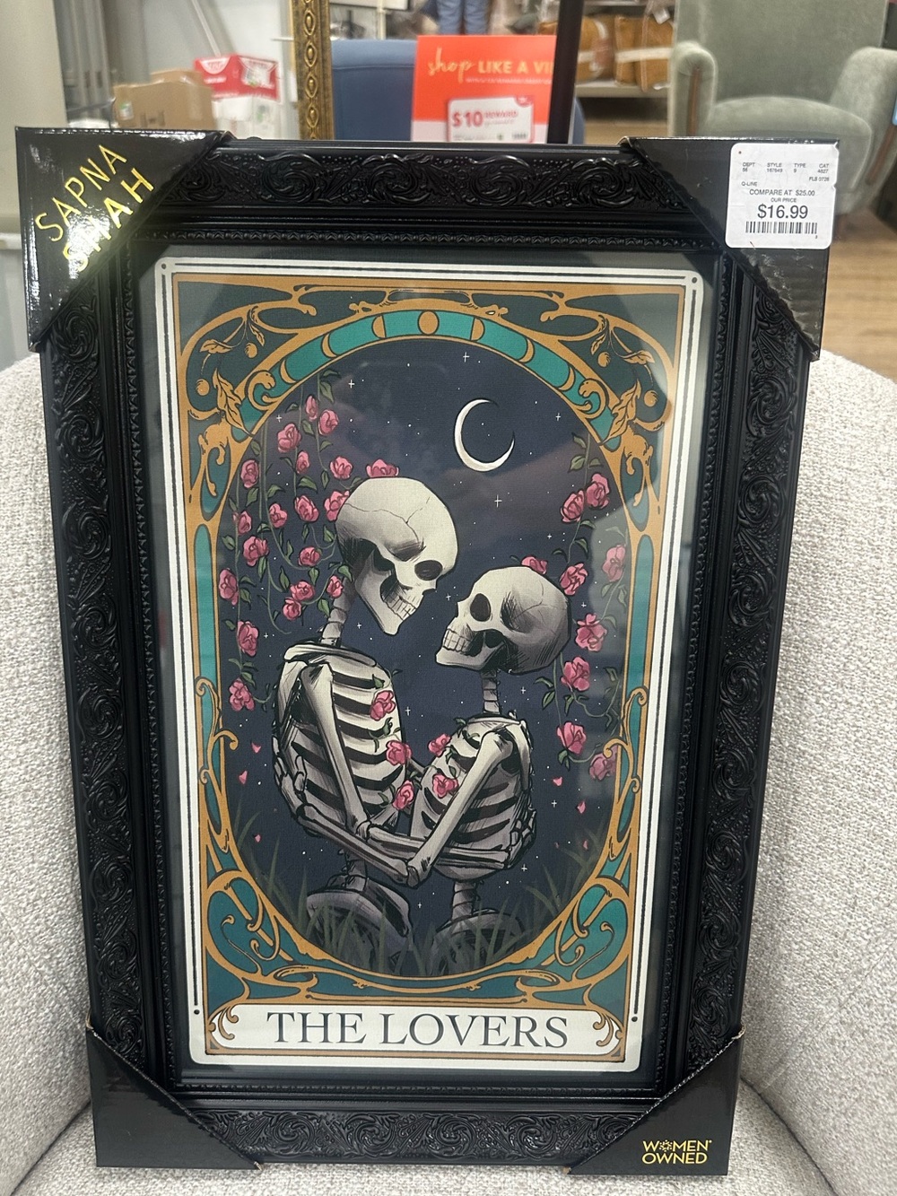 Viral NWT Sapna Shah The Lovers Art Print